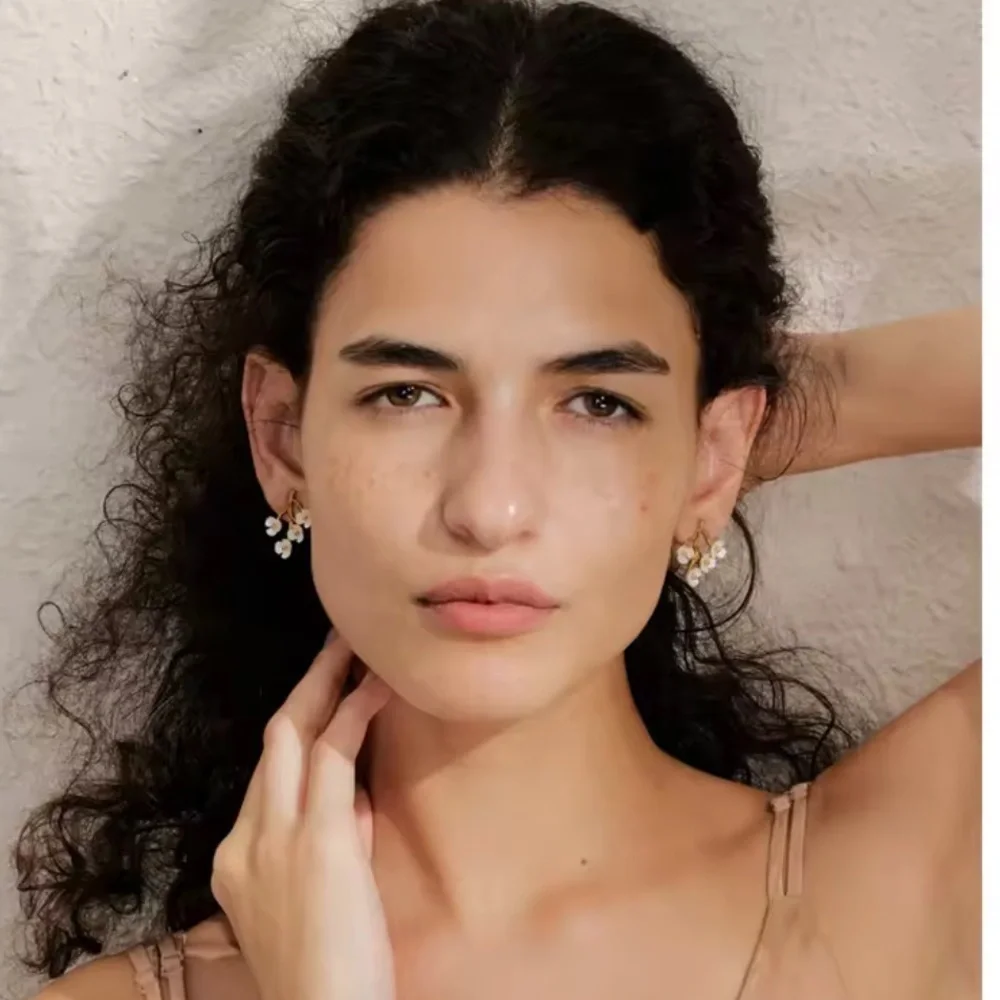 Cherry Blossom Gold Earrings